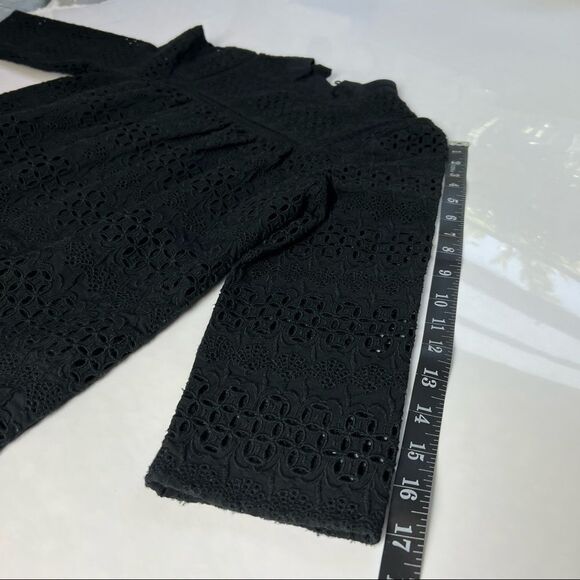 VINEYARD VINES NWT size Small Black Cotton eyelet embroidery top - Picture 9 of 12